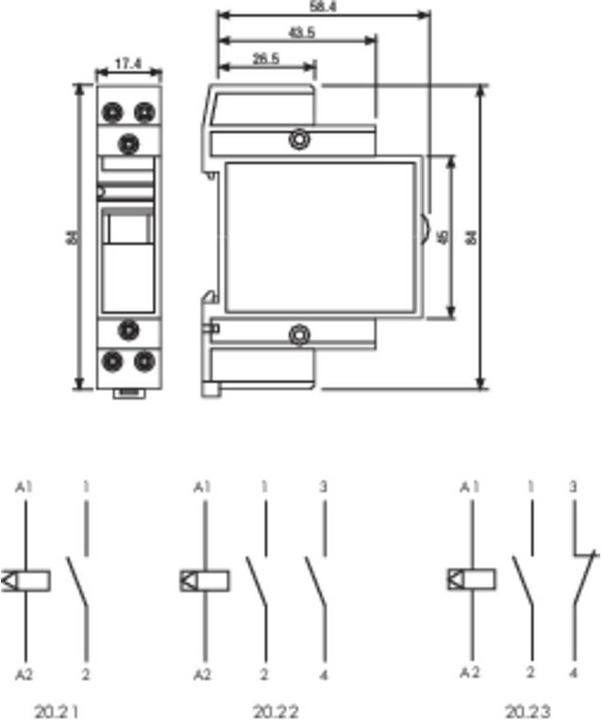 Produktbild Finder Stromstoss-Schalter, Schrittschalter, Serie 20