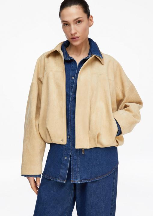 Actual product image Comma Indoor-Jacke Blouson in Velours-Optik (M)