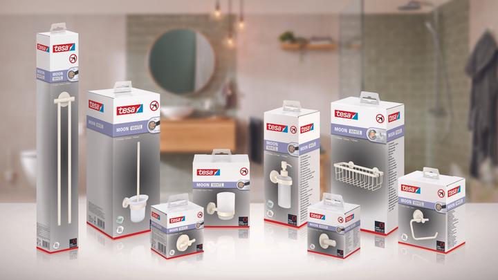 Actual product image tesa MOON WHITE Soap dispenser incl. adhesive solution without drilling