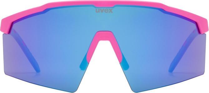 Actual product image Uvex flowline (Pink matt, Mirror Blue)
