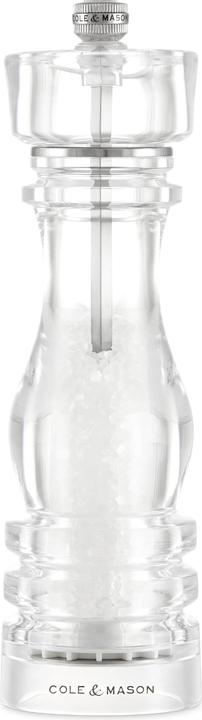 Cole & Mason Cole&Mason Salzmühle London 22 cm, Transparent, Materialtyp: Metall (Salz)