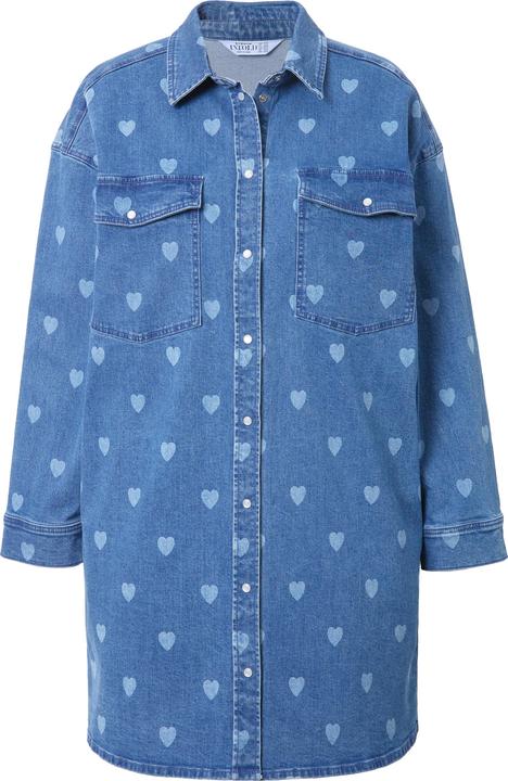 Produktbild Studio Untold Jeanskleid, oversized, HEARTS-Print (50, 52)