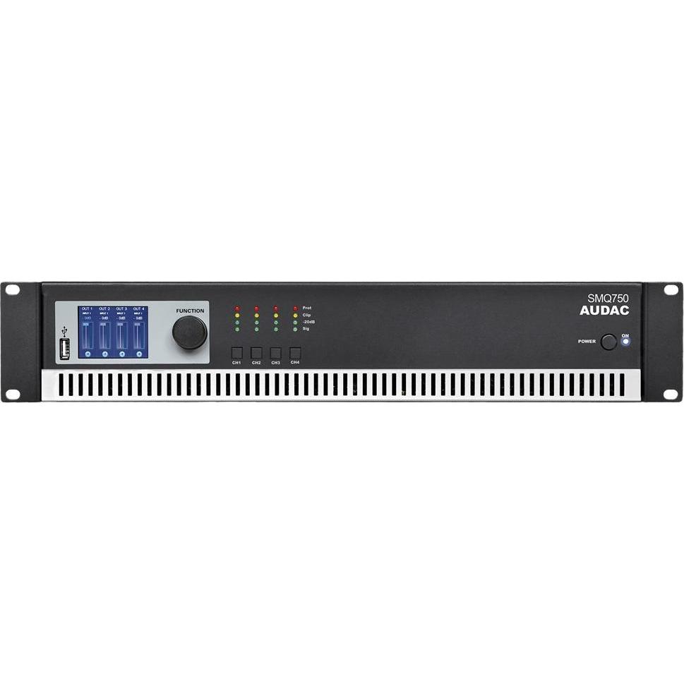 Audac Smq750 (Endstufe), Stereoverstärker, Schwarz