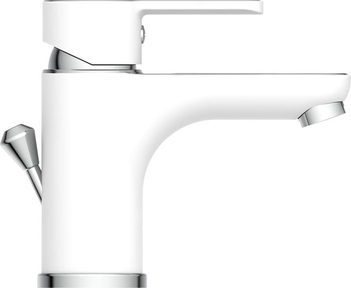 Image du produit Eisl Robinet salle de bain DIZIANI Robinet de lavabo blanc chromé Mitigeur NI075DINWCR
