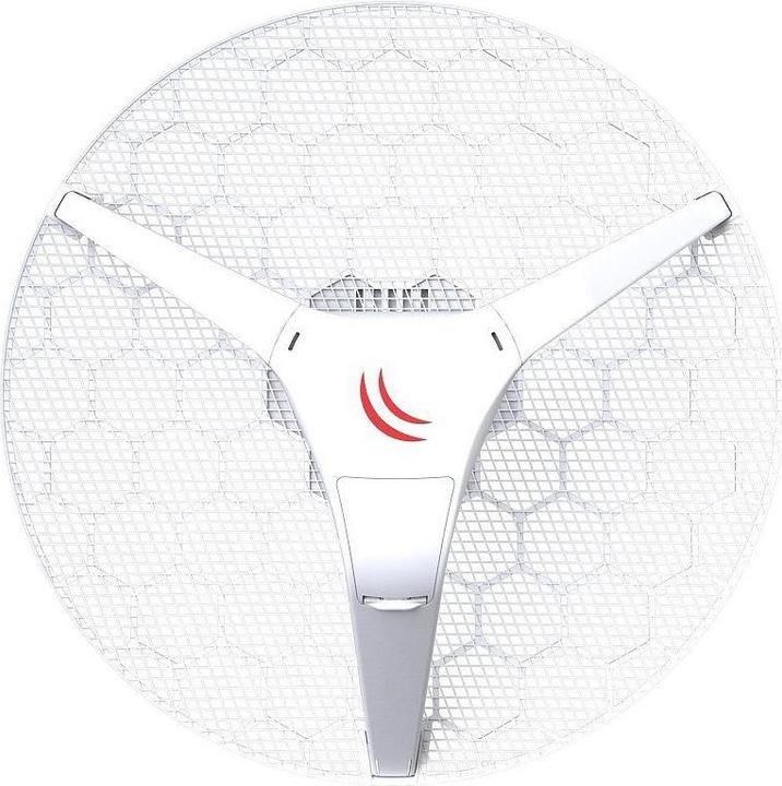 Produktbild MikroTik LHG 5, LHG 5 Dual Chain 5Ghz 802.11an 24.5dBi Integrated antenna, 600MHz COU, 64MB RAM,...