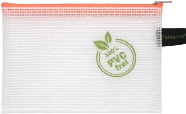 Actual product image Foldersys Zip bag A6 transparent/orange 0.20 mm (A6, 1 x)