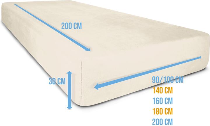 Image du produit Aspero 2 draps-housses en flanelle PERPIGNAN (140 x 200 cm)