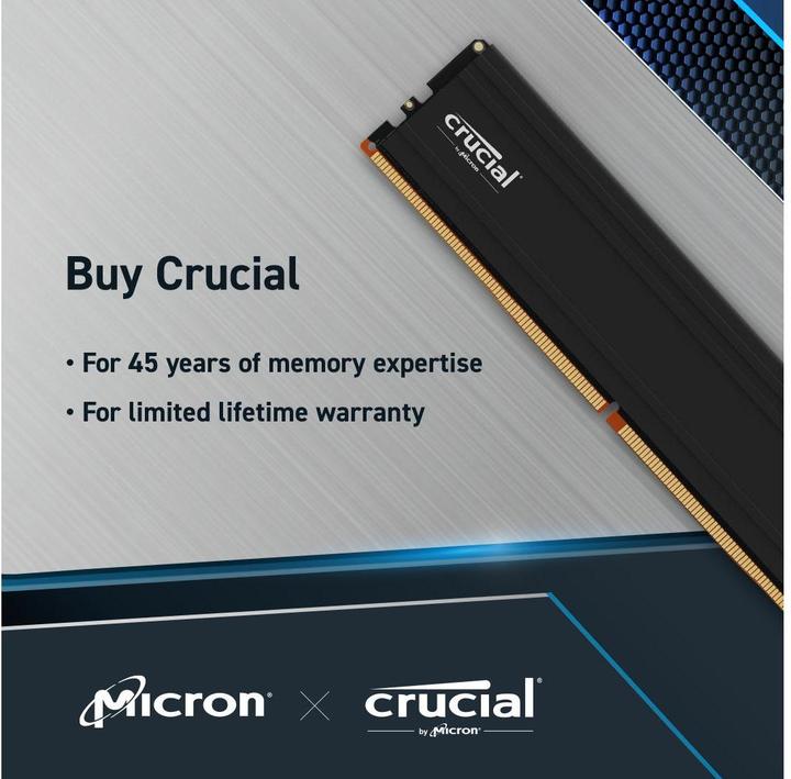 Produktbild Crucial Pro (2 x 16GB, 5600 MHz, DDR5-RAM, U-DIMM)