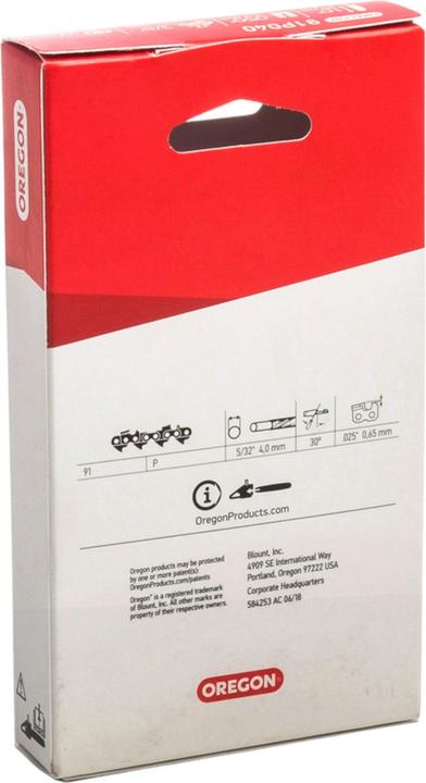 Produktbild Oregon Kette 3/8", 1.3 mm, 40 Treibglieder, StandardCut, Halbmeissel (Kettensäge, Sägekette)