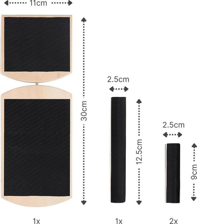 Image du produit Hermex Balance-Brett Gleichgewichts-Brett Knöchel-Trainer Holzbrett Balance Board