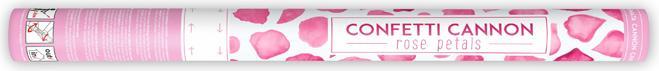 Produktbild Partydeco Confetti cannon with rose petals, pink, 60cm (1 pkt / 1 pc.)