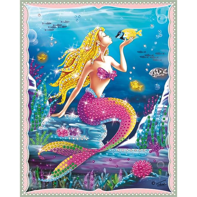 Besttoy Strasssteinebild Meerjungfrau blond