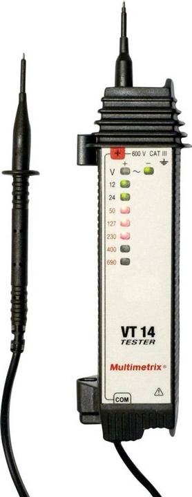 Immagine prodotto Multimetrix Tester di tensione bipolare VT 14 (CAT III 600V)