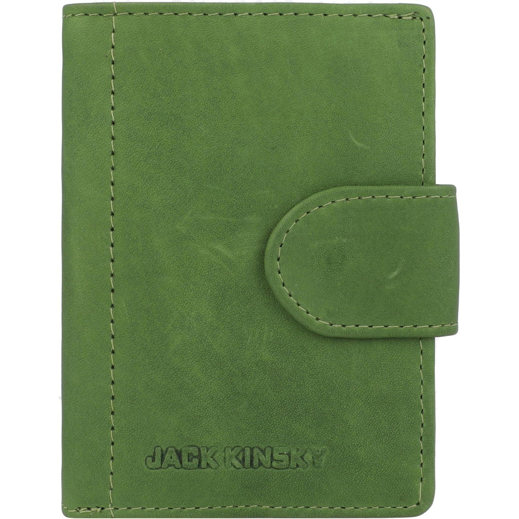 Jack kinsky, Portemonnaie, Aruba 500 Geldbörse RFID Schutz Leder 7.5 cm, Grün
