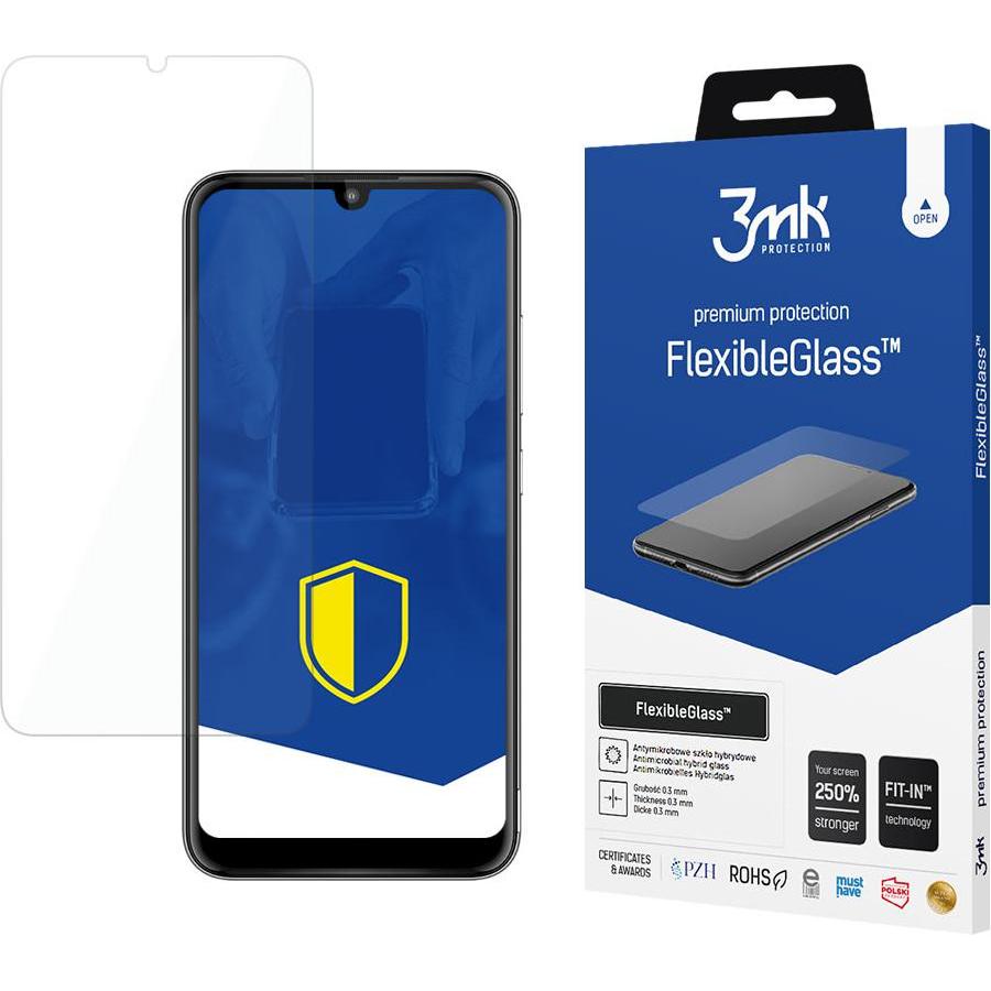 3MK FlexibleGlass do Motorola Moto E6 Plus (1 Stück, Motorola Moto E6 Plus), Smartphone Schutzfolie
