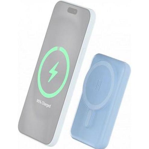 Thumbnail - Bigben Powerbank Induktionsladegerät, MagSafe Kompatibel Blau (5000 mAh, 10 W), Powerbank, Blau