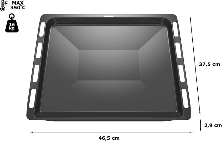 Bosch Hausgeräte HEZ 431002 Bakplaat 29 x 465 x 375 mm, grijs