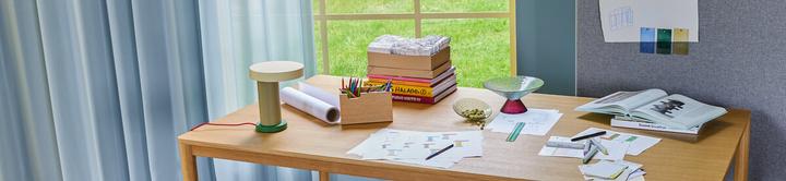 Actual product image Hübsch Bonbon Glass Bowl Large Blue/Red (25 cm, 1x)