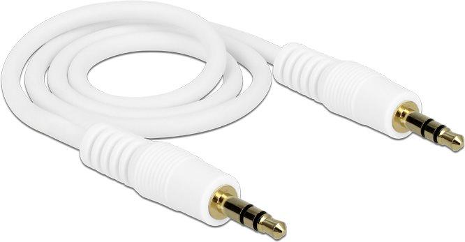 Produktbild Delock Klinkenkabel 3,5 mm 3 Pin Stecker > Stecker 0,5 m weiss (0.50 m)