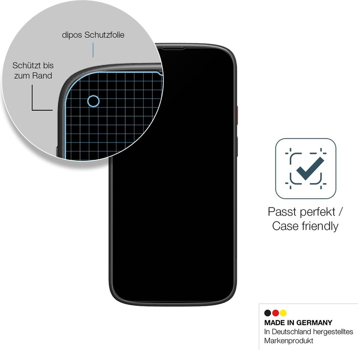 Actual product image Dipos Anti-Shock Screen Protector Matte (1 Piece, Unihertz Jelly 2)