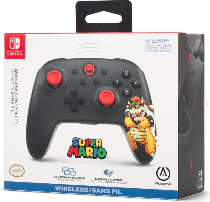 Actual product image PowerA Wireless Controller King Bowser (Switch Lite, Switch OLED, Switch)