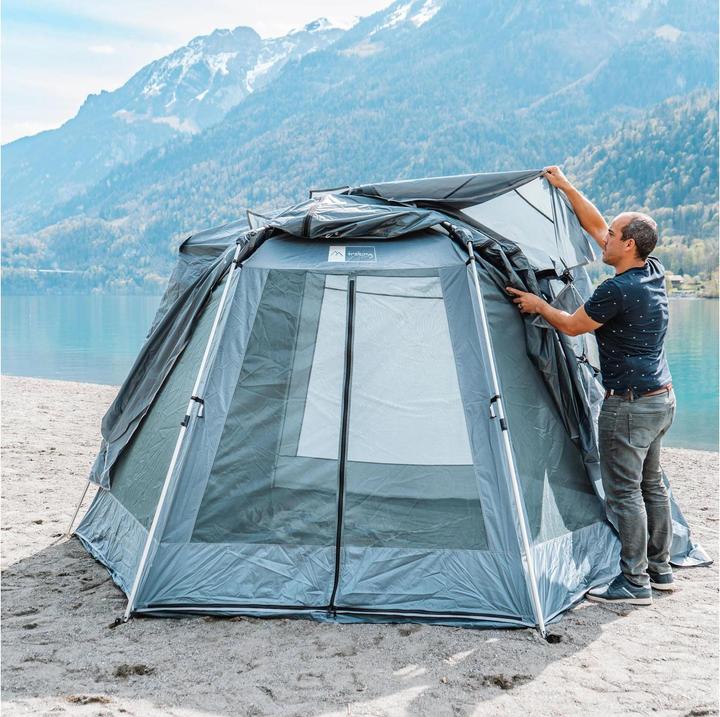 Produktbild Trekony Pop-Up-Zelt Aluminium, Anthrazit, Anzahl Personen: 3 (10.60 kg, 3 Personen)