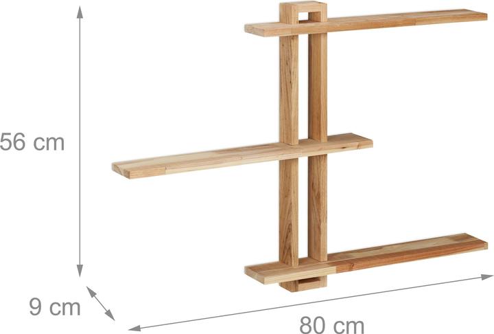 Actual product image Relaxdays Wandregal (80 x 9 x 56 cm)