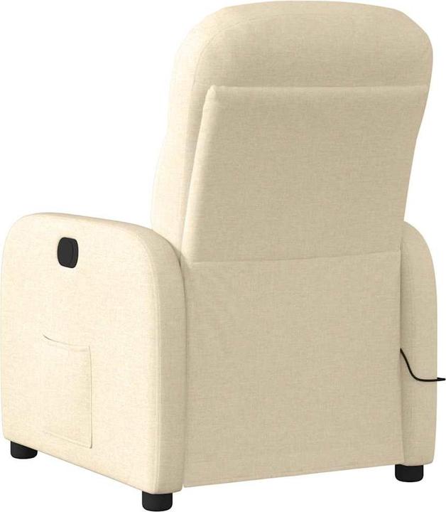 Actual product image vidaXL Massage chair cream fabric