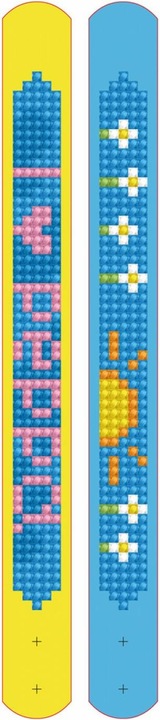 Image du produit Diamond Dotz DOTZIES® Original Diamond Painting Set Peppa Pig avec 6 motifs : 2 tableaux 15 x 15 cm, 2