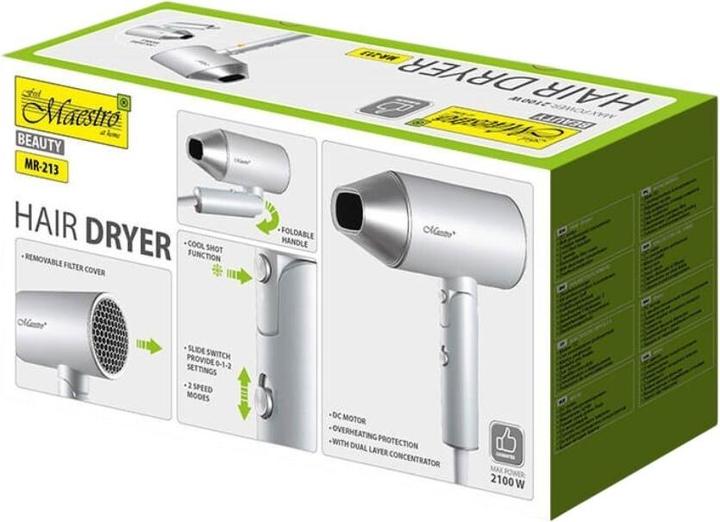 Immagine prodotto Maestro Suszarka do włosów 2100W MR-213 (2100 W)