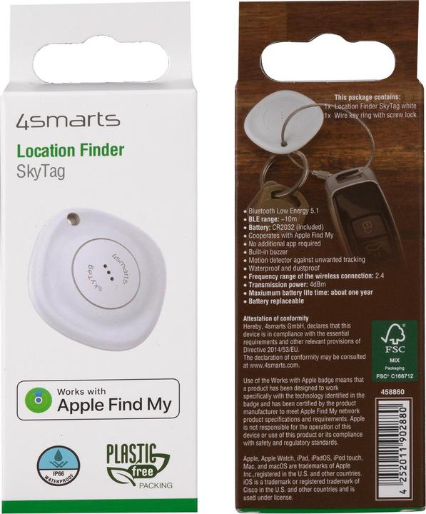 Actual product image 4smarts Key Finder SkyTag White (iOS)