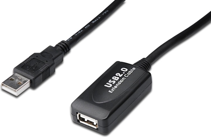 Actual product image Digitus USB 2.0 Repeater cable USB A male / A female length 15m (15 m, USB 2.0)