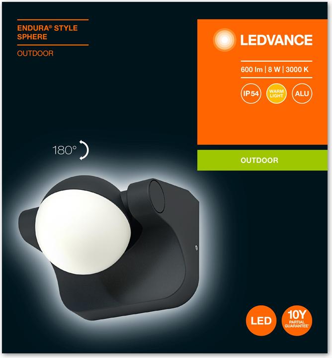 Actual product image Ledvance Endura Style Sphere (600 lm, IP44)