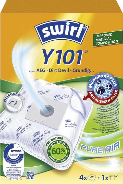 Actual product image Melitta Staubabsaugung Y101 MP AirSpace Green Line (4x)