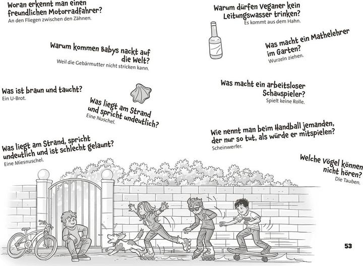 Actual product image Kosmos TKKG Junior, Das Witzebuch (German, Beroy + San Julian, N. N.|COMICON S.L., 2021)