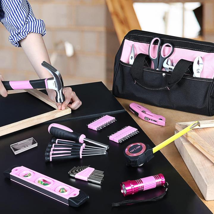Actual product image Workpro Pink tool set (106 pieces)