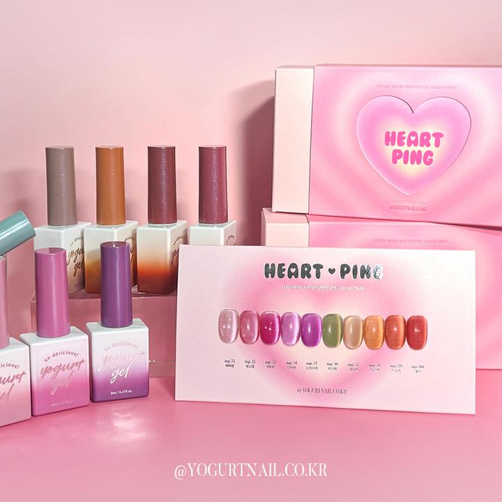 Actual product image Yogurt Heart Ping Collection (Multicolor, UV gel varnish)