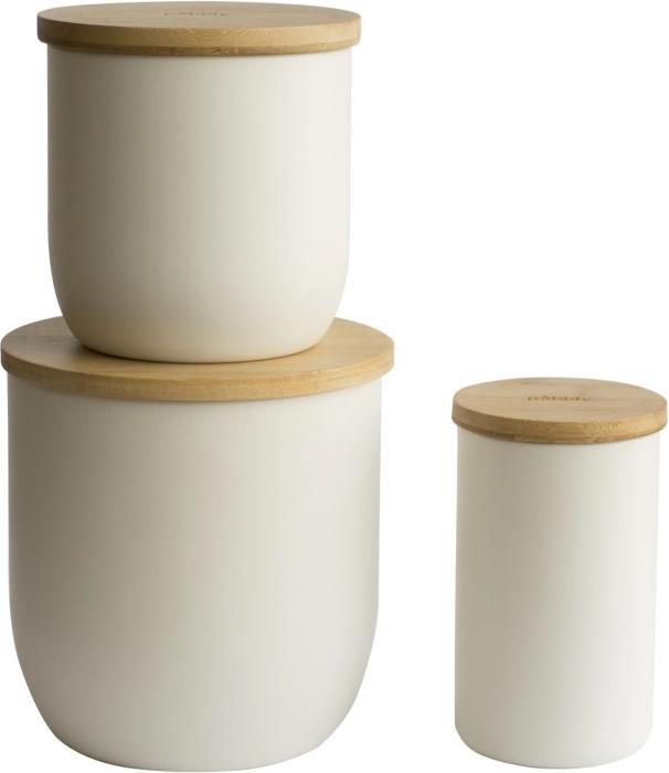 Immagine prodotto Pebbly Barattolo per biscotti in metallo bianco 2300ml/15x15x15,5 cm (2.30 l)