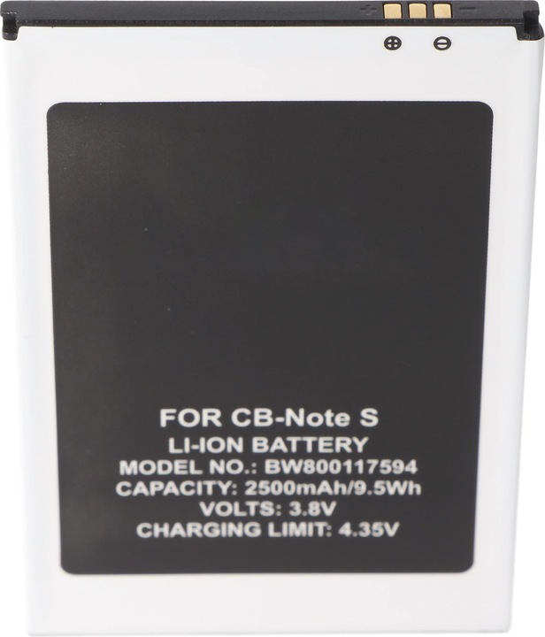 Produktbild AccuCell Li-Ion-Akku 2500mAh 3.7 Volt für Smartphone Cubot Note S, 99,3x64,9x4,4mm