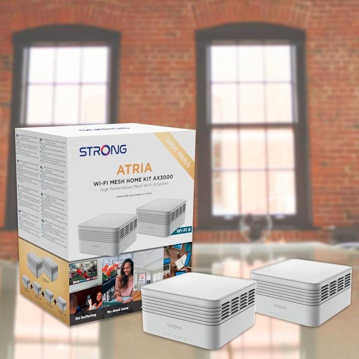 Actual product image Strong ATRIA Wi-Fi Mesh Home Kit AX3000 White