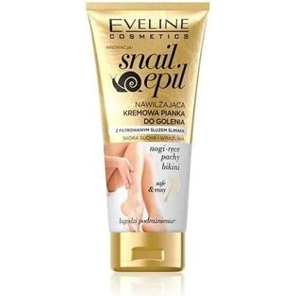 Eveline, Rasierschaum + Rasiergel, Snail Epil Moisturizing Creamy Piano For Hair Removal From Snail Mucus To Score Dry A...