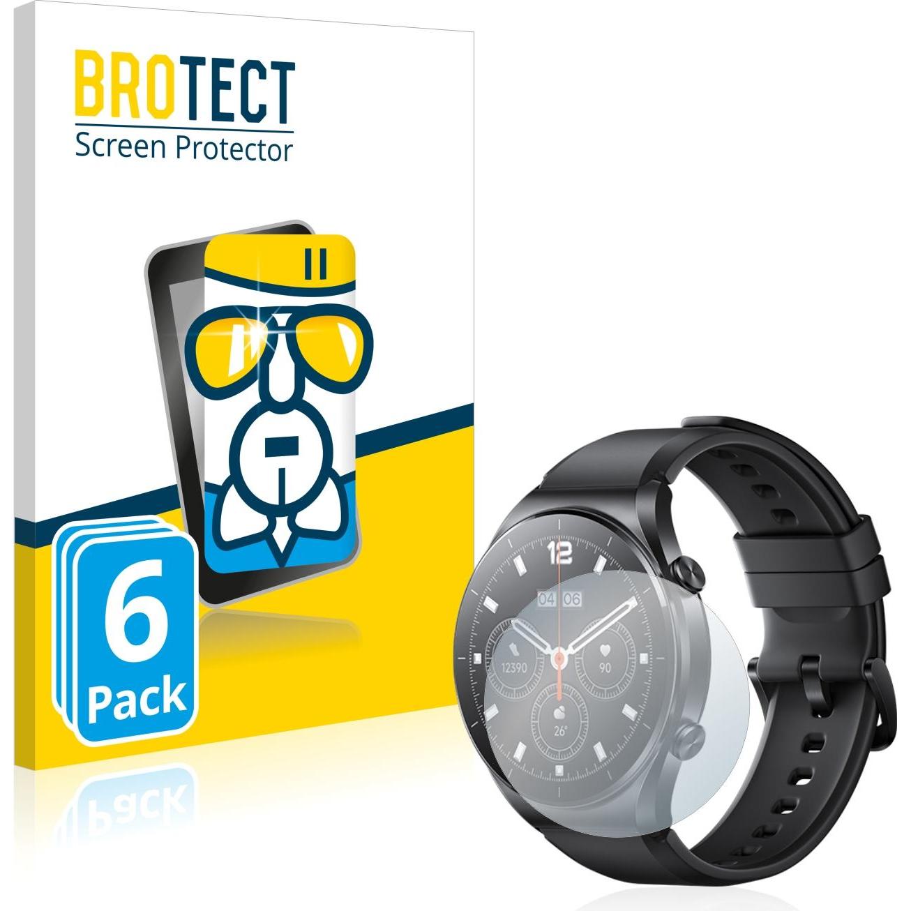 BROTECT AirGlass Panzerglasfolie, Smartwatch Schutzfolie, Transparent