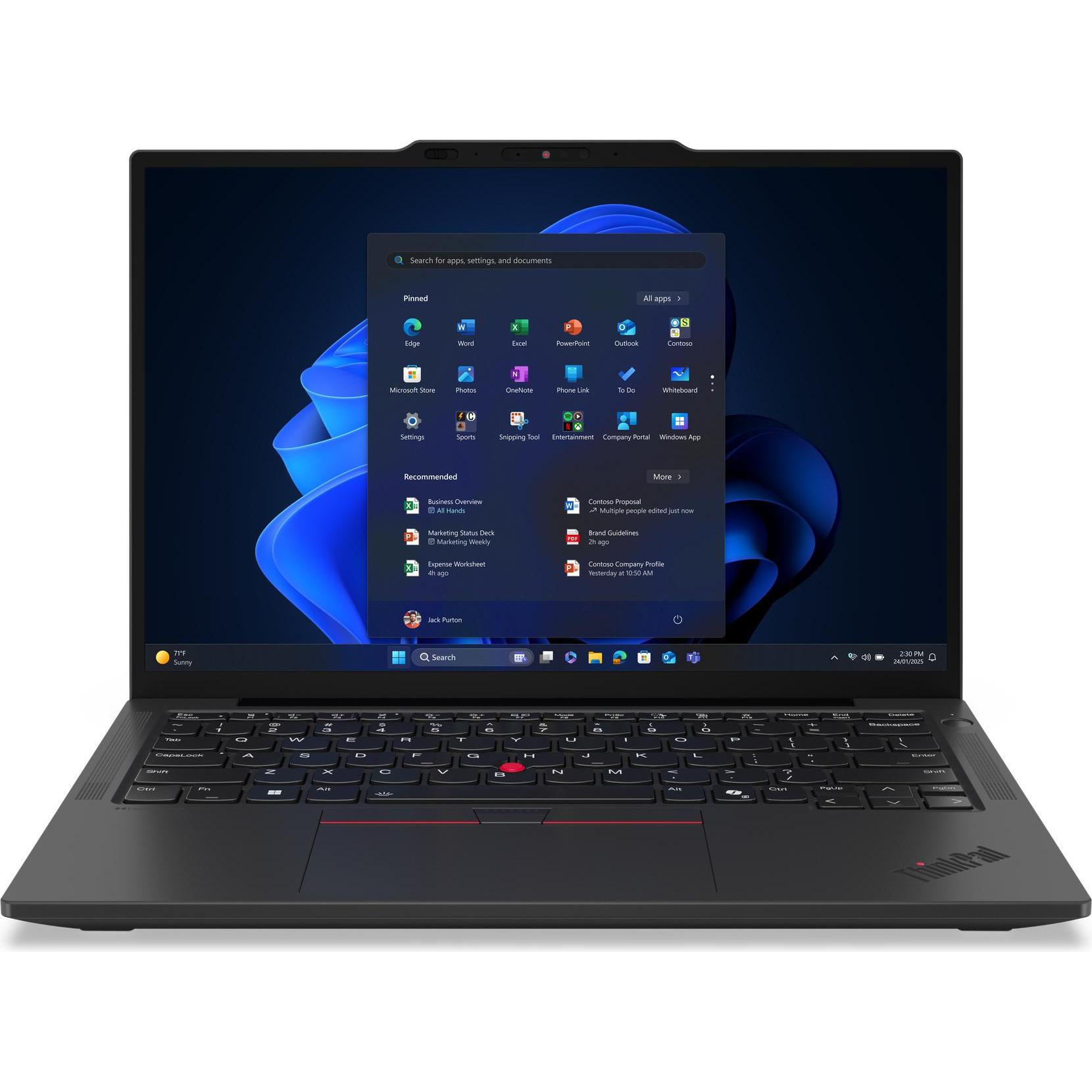 Lenovo ThinkPad X13 Gen 6 (13.30", 1000 GB, 32 GB, DE, Intel Core Ultra 7 255U), Notebook, Schwarz