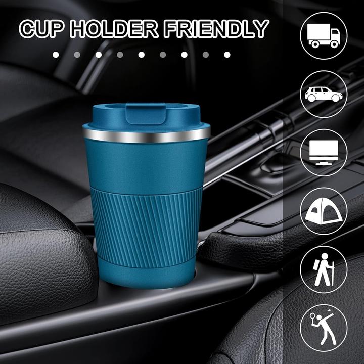 Image du produit ASMI Edelstahl Kaffeebecher, Thermobecher, Auto-Tumbler-Becher, 500ml (0.50 l)