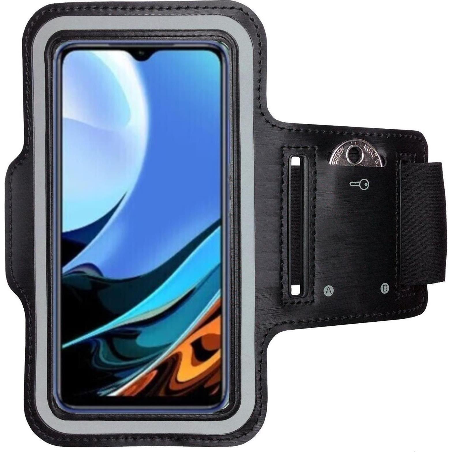 CoverKingz Sportarmband für Xiaomi Redmi 9T, Smartphone Sportarmband, Schwarz