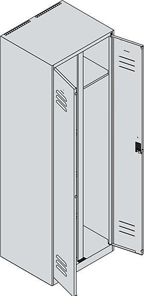 Actual product image C+P Classic PLUS cleaning locker (60 cm, 185 cm)