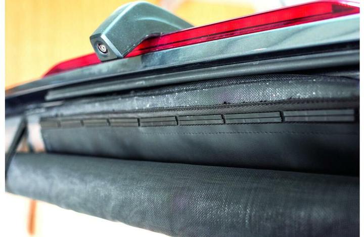 Actual product image VanQuito Mosquito net in the rear