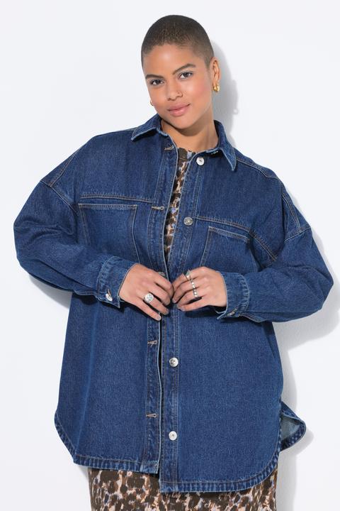 Image du produit Studio Untold Chemisier en jean oversize, poches poitrine (56)