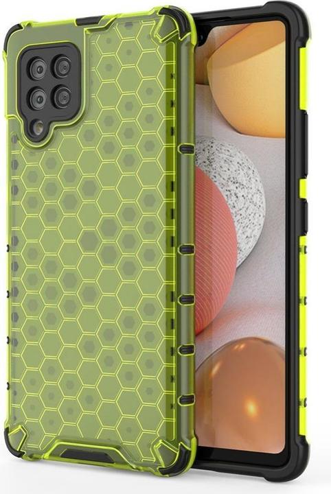 Hurtel Honeycomb Case armor cover with TPU Bumper for Samsung Galaxy A42 5G green (Samsung Galaxy A42 5G)