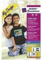 Actual product image Avery Zweckform My Design T-Shirt Transfer for Dark Textiles (8 x, A4)